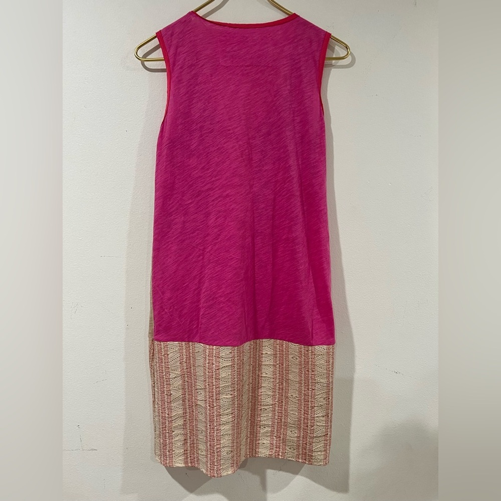 Custo Barcelona Pink and Beige Patterned Dress S TUNIC 
dress made exclusivel - Picture 2 of 6